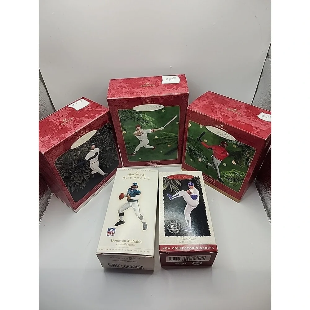 Hallmark Christmas Ornament Lot NFL NBA‎ MLB Football